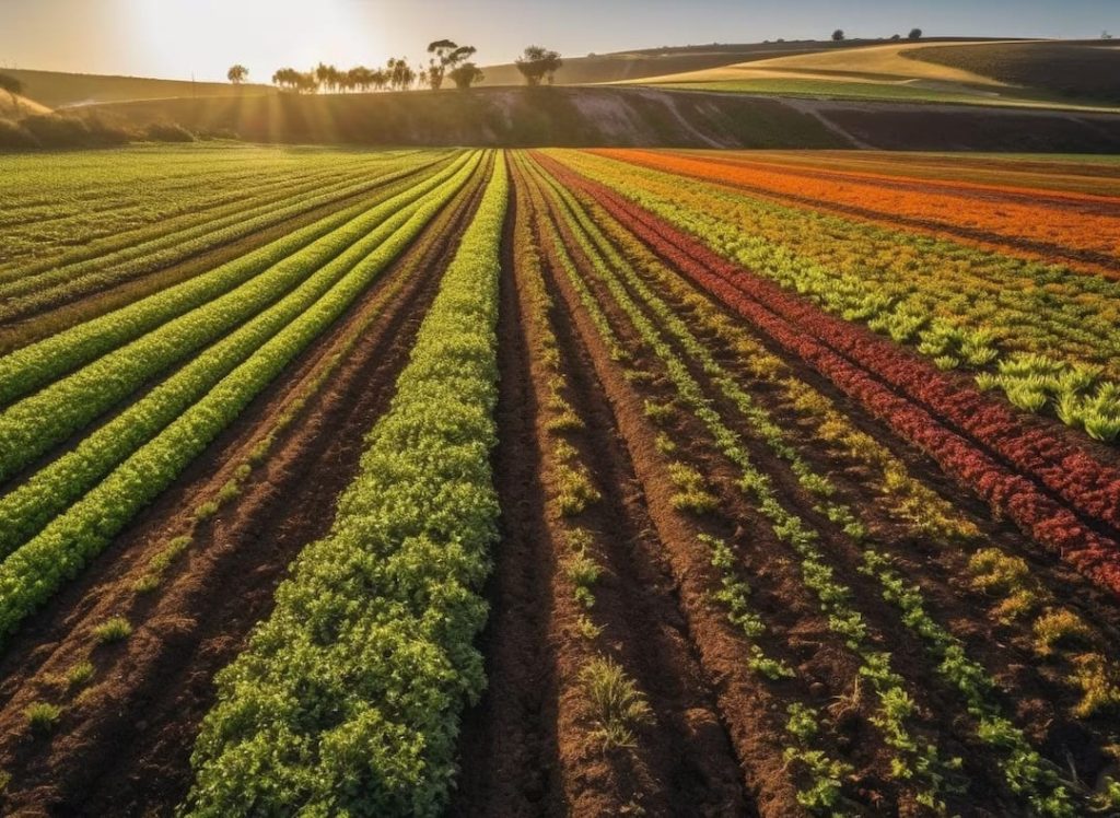 Photo of a farm with genetically modified agriculture by Recombine Biotech.